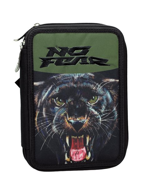 BMU DOUBLE DECK PENCIL CASE NO FEAR FOREST PUMA