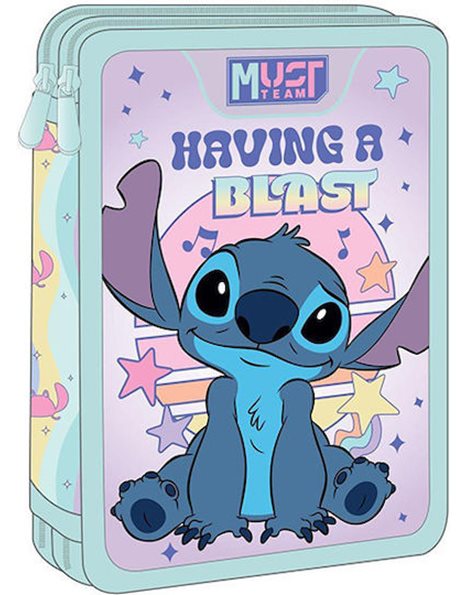 ΚΑΣΕΤΙΝΑ ΔΙΠΛΗ ΓΕΜΑΤΗ MUST TEAM 15x5x21 LILO & STITCH HAVING A BLAST