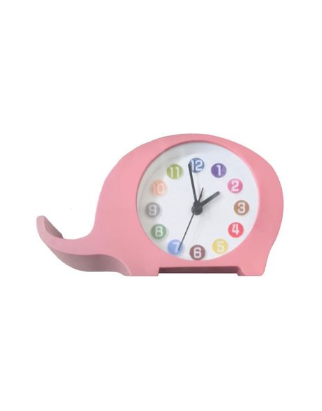 ALARM CLOCK ELEPHANT PINK LUNA
