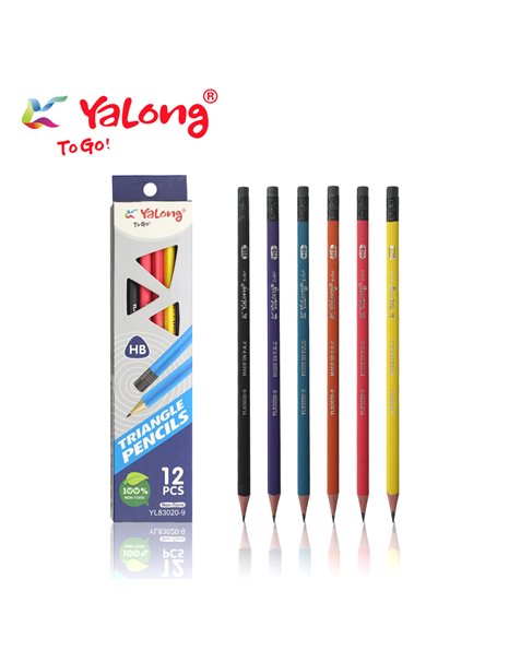YALONG PENCIL WITH RUBBER HB