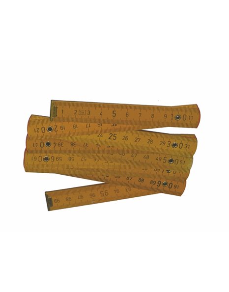 WOODEN FOLDABLE RULER 1m