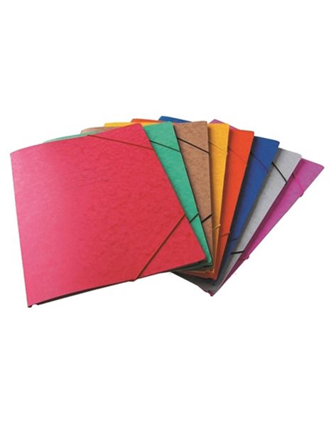 PRESPAN FOLDER WITH ELASTIC BAND BLUE