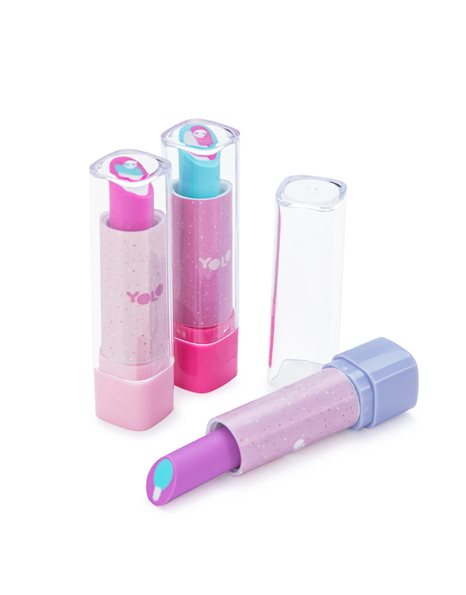 YOLO SET SCENTED ERASERS LIPSTICK