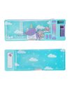 YOLO RETRO PENCIL CASE UNICORN WITH CLOUDS