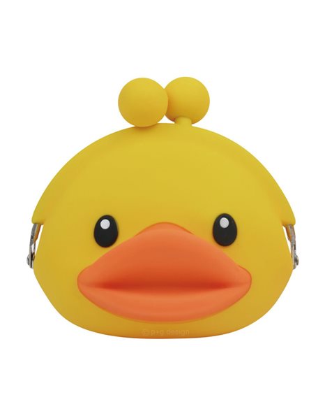 SILICONE PURSE YELLOW DUCK