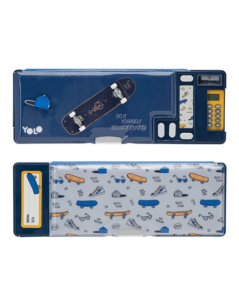 YOLO RETRO PLUS 3D PENCIL CASE SKATEBOARD