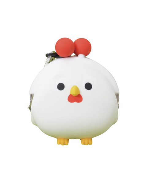 SILICONE PURSE WHITE CHICKEN