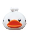 SILICONE PURSE WHITE DUCK