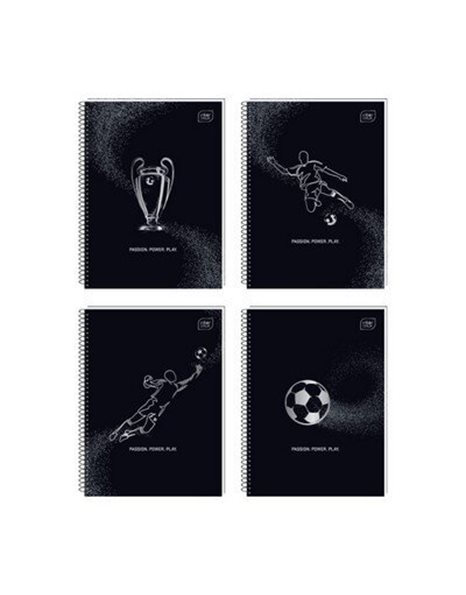 ΤΕΤΡΑΔΙΟ ΣΠΙΡΑΛ INTERDRUK METAL SPORT 21x29/5Θ 250σ