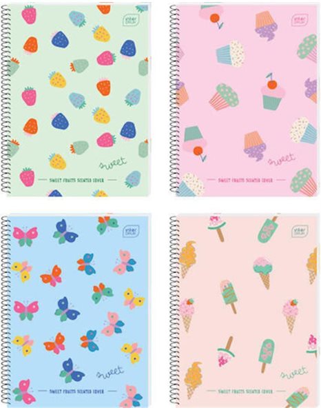 ΤΕΤΡΑΔΙΟ ΣΠΙΡΑΛ INTERDRUK SWEET SMELL 17x25/2Θ 120σ