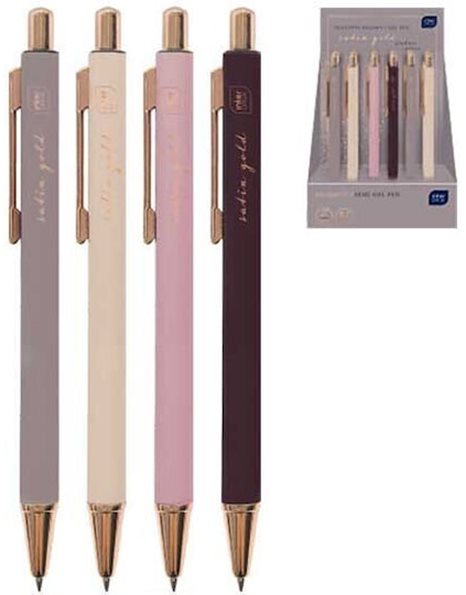 ΣΤΥΛΟ INTERDRUK 349507 SATIN GOLD SEMI GEL 0,7mm