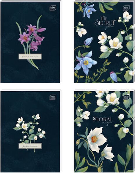 INTERDRUK HARDCOVER NOTEBOOK 21x29 96sh FLORAL