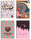 INTERDRUK SPIRAL NOTEBOOK CHOCO 17x25/4sub 240sh