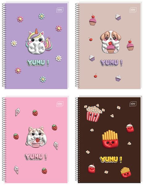 ΤΕΤΡΑΔΙΟ ΣΠΙΡΑΛ INTERDRUK YUHU GIRL 17x25/3Θ 180σ