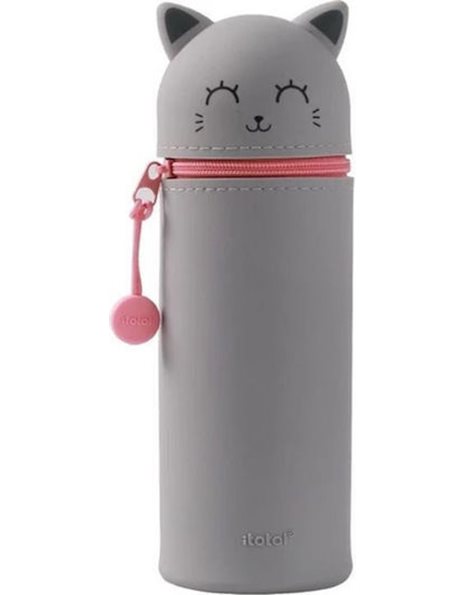ΚΑΣΕΤΙΝΑ i-TOTAL XL2484 CUTE ANIMALS GREY CAT SILICONE
