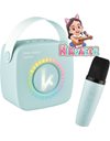 KIDDOBOO MINI KARAOKE SPEAKER & MIC BLUE + NIKOLETATV (KBT3NTBLU)