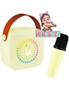 KIDDOBOO MINI KARAOKE SPEAKER & MIC YELLOW + NIKOLETATV (KBT3NTYEL)
