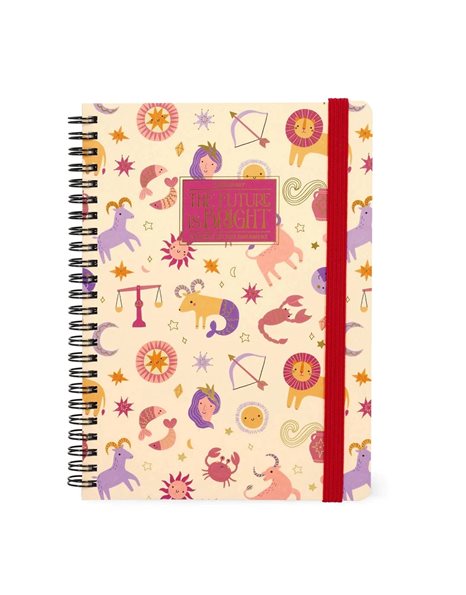LEGAMI LARGE WEEKLY SPIRAL BOUND DIARY 2026 12 MONTHS - ZODIAC