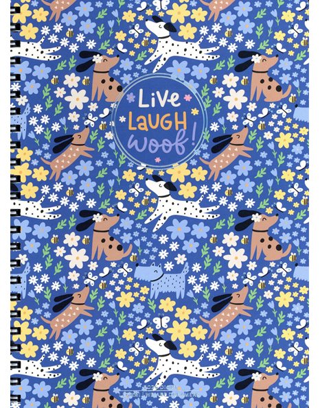 LEGAMI LARGE WEEKLY SPIRAL BOUND DIARY 2026 12 MONTHS - DOGS