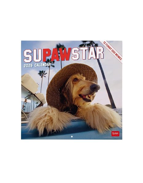 LEGAMI WALL CALENDAR 2026 - SUPAWSTAR30x29