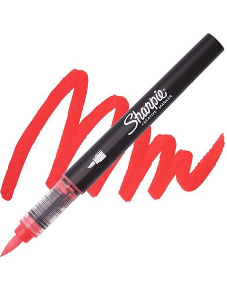 SHARPIE CREATIVE ACRYLIC MARKER BRUSH RED