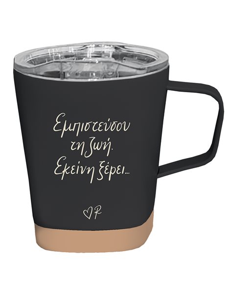 THERMAL BLACK MUG / TRUST LIFE - RENE 5