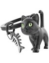 ΜΠΡΕΛΟΚ METALMORPHOSE BLACK CAT THEME WITH FISH BONE CHARM