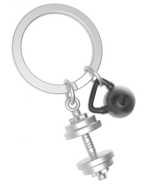 METALMORPHOSE DUMBBELL KEY RING