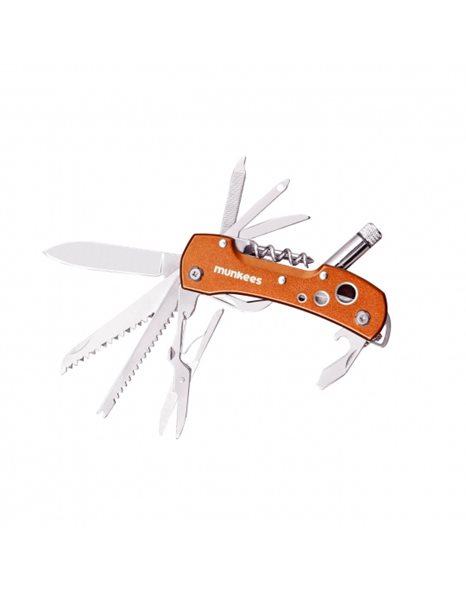 MUNKEES LED MULTITOOL KNIFE ORANGE