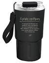 THERMOS MUG BLACK LARGE 600 ML RENE 5 - KIND REMINDER
